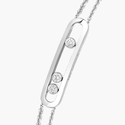 Bracelet Messika Move Classique en or blanc et diamants