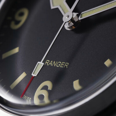Montre TUDOR Ranger boîtier en acier, 36 mm, cadran bombé noir