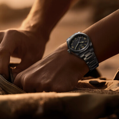 Montre TUDOR Ranger boîtier en acier, 36 mm, cadran bombé noir