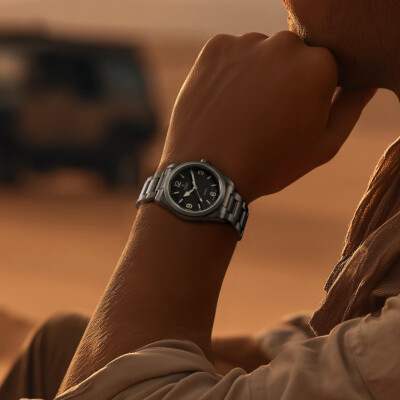 Montre TUDOR Ranger boîtier en acier, 36 mm, cadran bombé noir