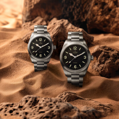 Montre TUDOR Ranger boîtier en acier, 36 mm, cadran bombé noir