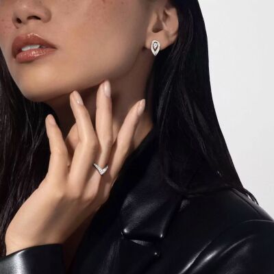 Alliance Messika Fiery pavée en or blanc de diamants