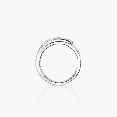 Bague Messika Move Noa pavée en or blanc et diamants
