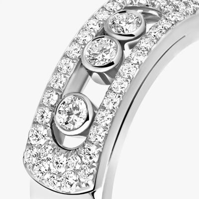 Bague Messika Move Noa pavée en or blanc et diamants