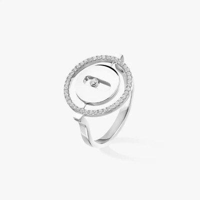 Bague Messika Lucky Move PM en or blanc et diamants