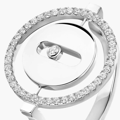 Bague Messika Lucky Move PM en or blanc et diamants