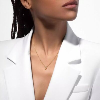 Collier Messika Fiery en or jaune et diamants 0.10ct