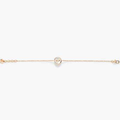 Bracelet Pomellato Pom Pom Dot en or rose, malachite, nacre blanche et diamants