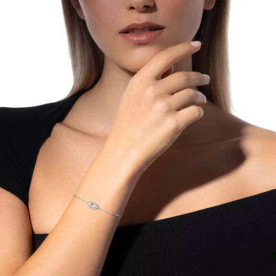 Bracelet Messika Fiery en or blanc et diamants 0.10ct
