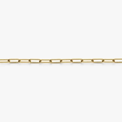 Collier chaîne maille rectangulaire Arthus Bertrand en or jaune poli, 60cm
