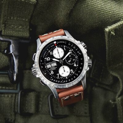 Montre HAMILTON Khaki Aviation X-Wind Autochrono H77616533