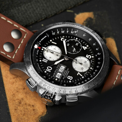 Montre HAMILTON Khaki Aviation X-Wind Autochrono H77616533
