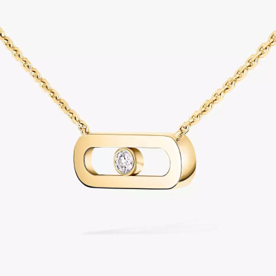 Collier Messika Move Uno en or jaune et diamants