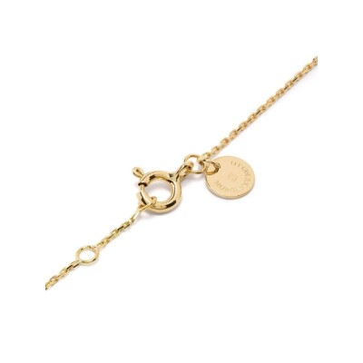 Collier Morganne Bello Victoria Diamants en or jaune, diamants et agate verte