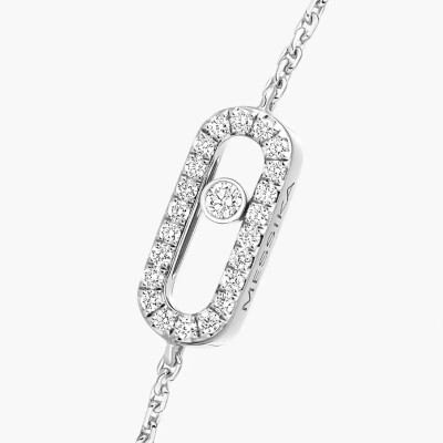Bracelet Messika Care(s) pavé en or blanc et diamants