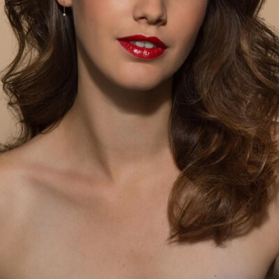 Boucles d'oreilles pendantes La Brune & La Blonde 360° en or rose et diamants de 0.14ct