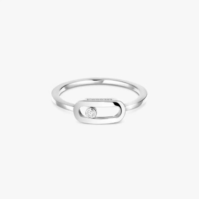 Bague Messika Move Uno en or blanc et diamant