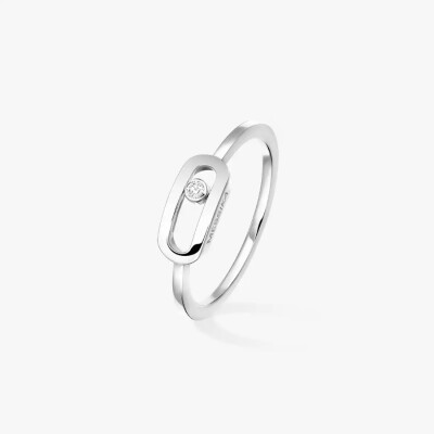Bague Messika Move Uno en or blanc et diamant