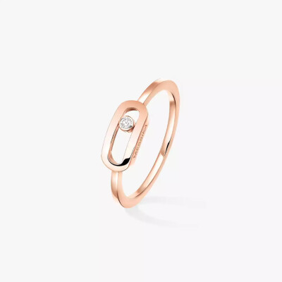 Bague Messika Move Uno en or rose et diamant