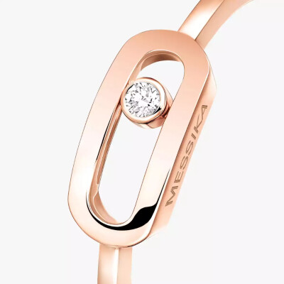 Bague Messika Move Uno en or rose et diamant
