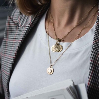Médaille Arthus Bertrand Eclipse 16mm Or Jaune