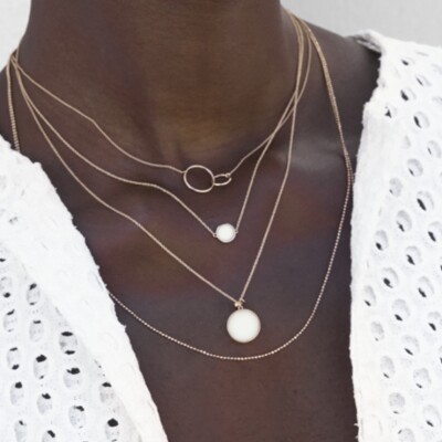 Collier Ginette NY Tiny FUSION en or rose
