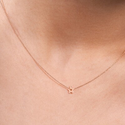 Collier Ginette NY MINIS ON CHAIN en or rose