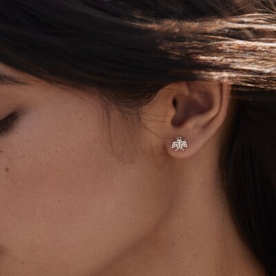 Boucles d'oreilles Ginette NY GEORGIA en or rose