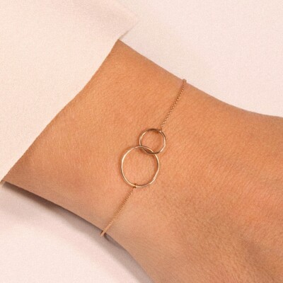 Bracelet Ginette NY Tiny FUSION en or rose
