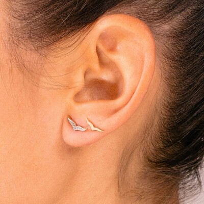 Boucles d'oreilles Ginette NY WISE en or rose