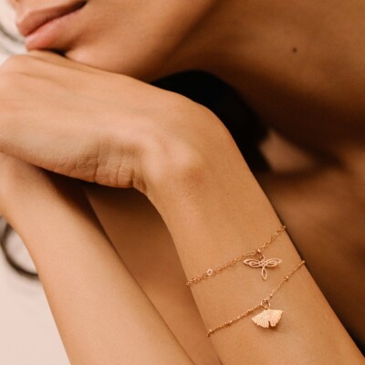 Pendentif Ginette NY CHARMS en or rose