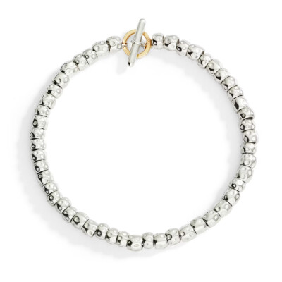 Bracelet DoDo Grains en Argent et or jaune longueur 16.5cm