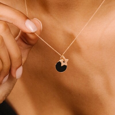 Pendentif Ginette NY CHARMS en or rose
