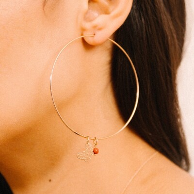 Pendentif Ginette NY CHARMS en or rose