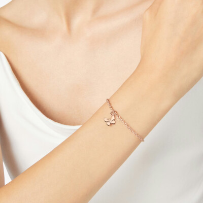 Pendentif DoDo papillon en or rose
