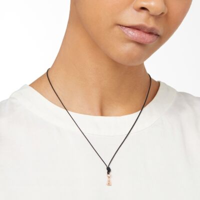 Pendentif Dodo Lettre A en or rose