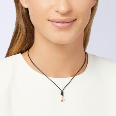 Pendentif DoDo Lettre N en Or rose
