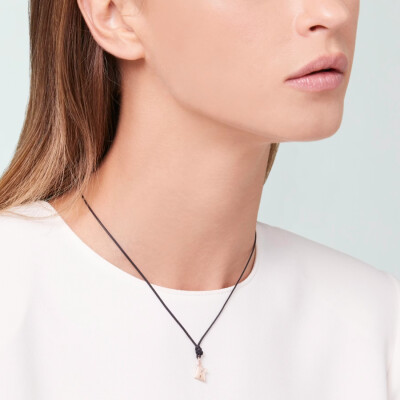 Pendentif DoDo Lettre K en Or rose