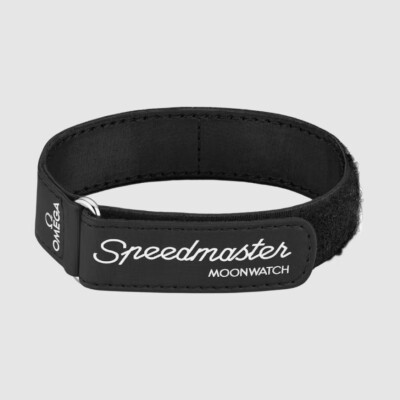 Bracelet NATO 20mm Velcro®, noir