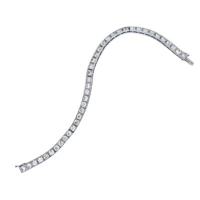 Bracelet 17.5cm Rivière de 39 Diamants 7.8 carats