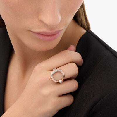 Bague Pomellato Fantina en or rose et diamants