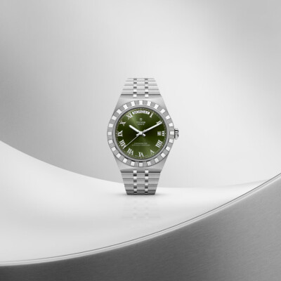 Montre TUDOR  Royal boîtier en acier, 36 mm, cadran vert
