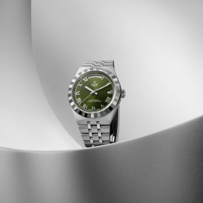 Montre TUDOR  Royal boîtier en acier, 36 mm, cadran vert