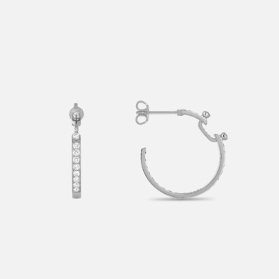 Boucles d'oreilles Nouvel Héritage Mood Eternity Tuxedo en or blanc et diamants