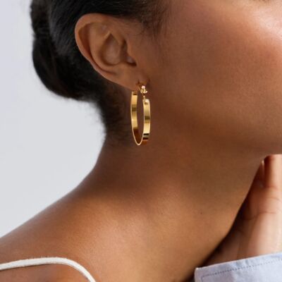 Boucles d'oreilles Nouvel Héritage Mood Monday Single en or jaune et diamants