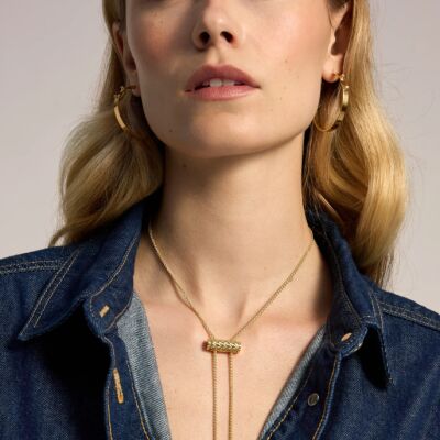 Boucles d'oreilles Nouvel Héritage Mood Monday Single en or jaune et diamants