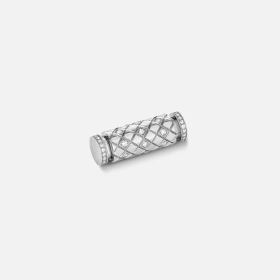 Collier Nouvel Héritage Latch Semi Paved en or blanc et diamants