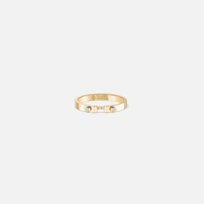 Bague Nouvel Héritage Mood Business M. PM en or jaune et diamants, taille 52