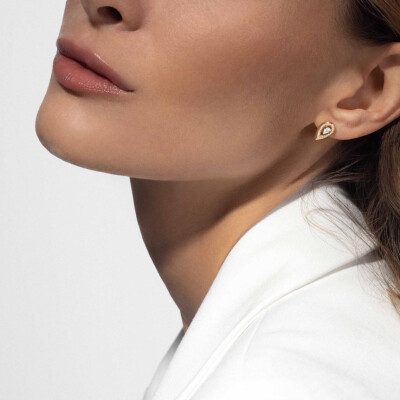 Boucles d'oreilles Messika Fiery en or jaune et diamants 2x0.10ct