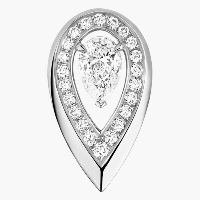 Boucles d'oreilles Messika Fiery en or blanc et diamants 2x0.10ct